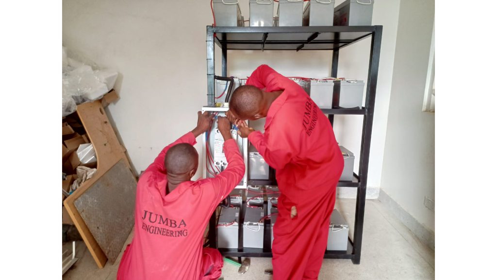 Jumba Engineering KenGen UPS installation 2023 October